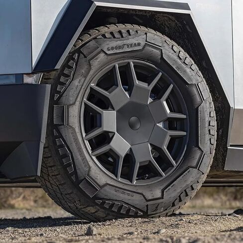 أغطية مركز محور العجلة متوافقة مع ملحقات Tesla Cybertruck، أغطية عجلات Cybertruck ذات تغطية كاملة، أغطية عجلات ABS Hubcaps، متوافقة فقط مع جميع إطارات التضاريس in Saudi Arabia
