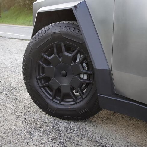 أغطية مركز محور العجلة متوافقة مع ملحقات Tesla Cybertruck، أغطية عجلات Cybertruck ذات تغطية كاملة، أغطية عجلات ABS Hubcaps، متوافقة فقط مع جميع إطارات التضاريس in Saudi Arabia
