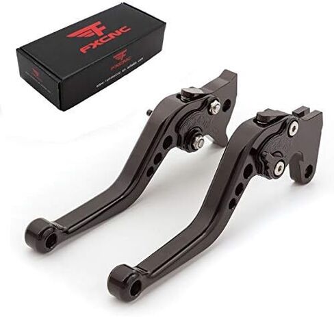 CNC Aluminum Short Adjustable Brake Clutch Levers Compatible with VTX 1800 2002-2008, Valkyrie 1997-2003, Magna V30 VF500 1984-1985 in Saudi Arabia