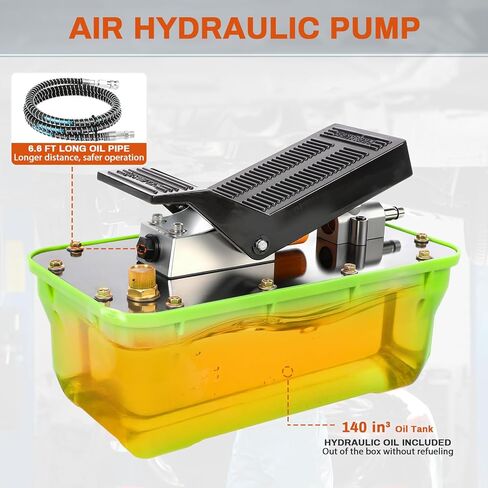 Universal Hydraulic Ball Head Removal Tool 19-28 mm, 25-30 mm, 30-36mm Variable Hydraulic Ball Head disassembly Tool & 10,000 PSI Air Hydraulic Pump, NPT 3/8" Oil Outlet, 1/4" Inlet, Foot Actuated in Saudi Arabia