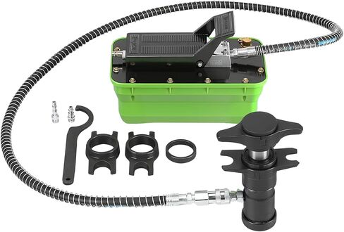 Universal Hydraulic Ball Head Removal Tool 19-28 mm, 25-30 mm, 30-36mm Variable Hydraulic Ball Head disassembly Tool & 10,000 PSI Air Hydraulic Pump, NPT 3/8" Oil Outlet, 1/4" Inlet, Foot Actuated in Saudi Arabia