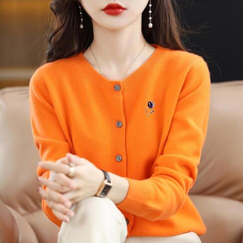 بروش توليب ملون من XIAOYATOU، بروش مزخرف من الكريستال، معطف أنيق وإكسسوارات سترة in Kuwait