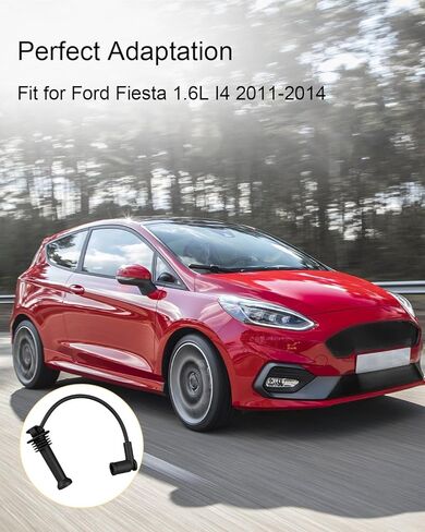 4 قطعة سلك الإشعال مجموعة صالح للفورد فييستا 1.6L I4 2011-2014 استبدال BE8Z-12259-B WR6126 PWJ269 ، أسلاك توصيل الإشعال in Saudi Arabia