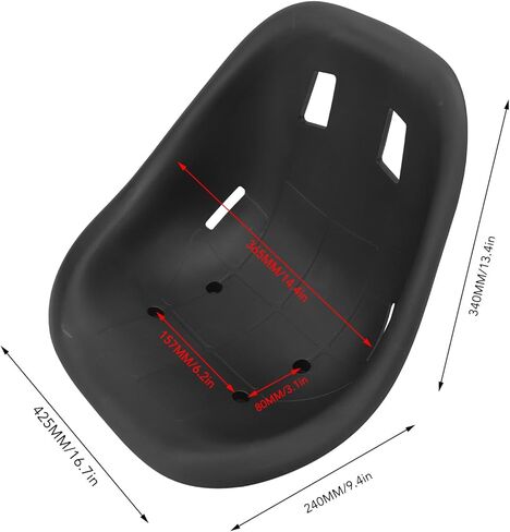 Astibym Large Size Ergonomic Design Seat Saddle Backrest for Go Karts Drift Cars Balance Cars, Astibyme8hzbrv253 in Saudi Arabia