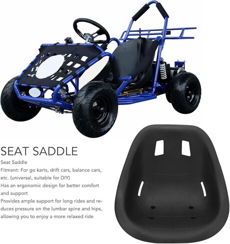 Astibym Large Size Ergonomic Design Seat Saddle Backrest for Go Karts Drift Cars Balance Cars, Astibyme8hzbrv253 in Saudi Arabia