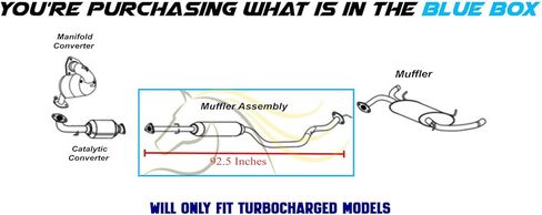 مجموعة كاتم صوت العادم متوافقة مع 2007-2012 Acura RDX 2.3L | ستانلس ستيل | العادم الشمالي الشرقي | يتضمن المشبك والحشيات ومجموعة الترباس | استبدال مباشر مناسب in Saudi Arabia