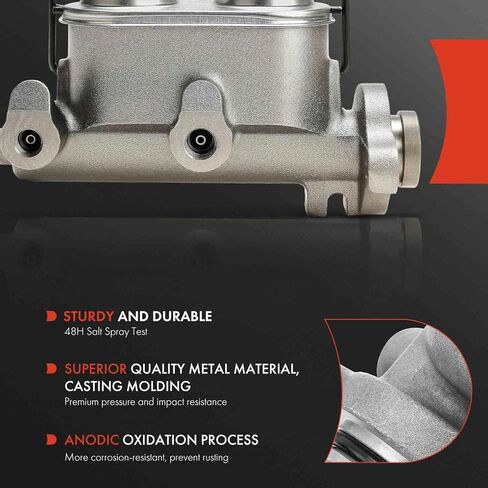 A-Premium Brake Master Cylinder with Reservoir and Cap Compatible with Chevrolet, GMC, Oldsmobile, Pontiac, Buick Vehicles - Malibu, Camaro, Chevelle, Corvair, El Camino, Monte Carlo, Sprint, Firebird in Saudi Arabia