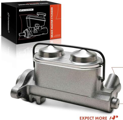 A-Premium Brake Master Cylinder with Reservoir and Cap Compatible with Chevrolet, GMC, Oldsmobile, Pontiac, Buick Vehicles - Malibu, Camaro, Chevelle, Corvair, El Camino, Monte Carlo, Sprint, Firebird in Saudi Arabia