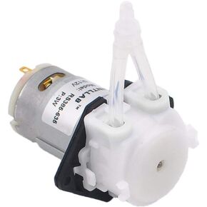 INTLLAB 12V DC DIY Peristaltic Liquid Pump Dosing Pump for Aquarium Lab Analytical 3mm ID x 5mm OD