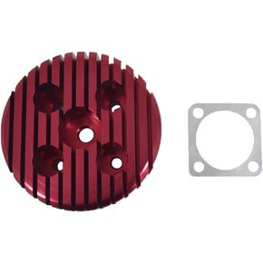 CNC Cylinder Head with Gasket for Racing 66cc 80cc Engine (red)