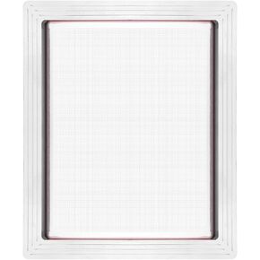 PATIKIL 12 x 10 Inch Aluminum Silk Screen Printing Frames with 110 White Mesh, Silk Screen Printing Frame for Screen Printing, Silver