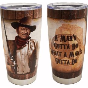 John Wayne Steel Thermo Travel Mug A Man's Gotta do in Saudi Arabia