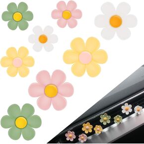 Joynaamn 8 PCS Car Accessories for Women, Flower Car Air Vent Clips Air Conditioner Outlet Decoration Car Interior Decor Charm, Assorted Color