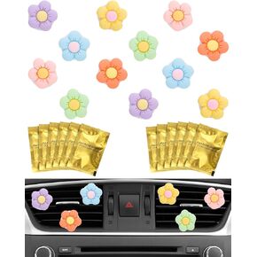 8Pcs PGRODE Car Air Vent Clips with Fragrance Pads, Cute Car Air Fresheners Clip Car Inter Decor Accessories for Women and Girls, Car Decorations Interior Aesthetic (Bling Heart)