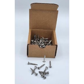 #8 Square Drive Deck Screws in 316 Stainless, Type 17 Wood Cutting Point, 100/Box (#8 x 2-1/2)