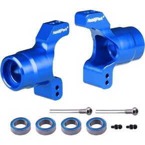 HobbyPark Aluminum Rear Stub Axle Carriers for Traxxas 1/18 LaTrax Teton Desert Prerunner Rally, Replace Parts 7552X (Navy Blue)