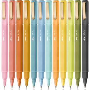 Mr. Pen- Aesthetic Pens, 12 Pack, Black Ink, Fast Dry, No Smear Bible Pens No Bleed Through, Fine Point Pen, Ballpoint Pens Ballpoint, Fine Tip Pens for Note Taking, Pens Aesthetic