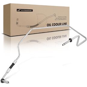 A-Premium Automatic Transmission Oil Cooler Line Hose Assembly Compatible with Chevy Silverado 1500 HD, Silverado 2500, Silverado 3500 & GMC Sierra 2500, Sierra 3500, Yukon & Cadillac Escalade