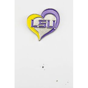 aminco NCAA unisex-adult Swirl Heart Pin