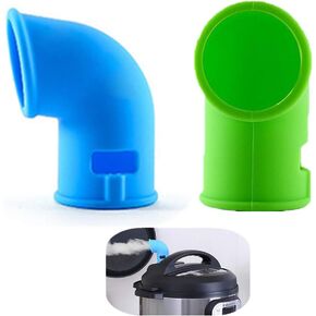 Steam Diverter Pressure Release Valve Compatible with Instant Pots Duo/Ultra/Smart/Nova/Viva Models, for 5/6 Qt InstaPot | Pressure Cooker Accessories, Shoot Steam Where you want, 2 Pcs