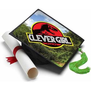 Tassel Toppers - Clever Girl Grad Cap Topper, Grad Cap Decorations or Graduation Accessory