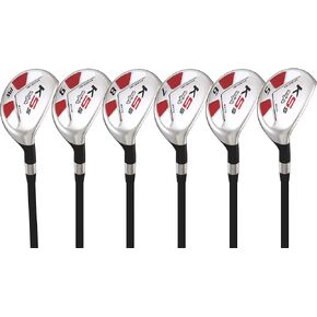 Senior Ladies Golf Clubs All Hybrid Set 55+ Years Womens Right Handed Majek Lady Full True Hybrid Complete Set which Includes: #5, 6, 7, 8, 9, PW Lady Flex New Utility A Lady Flex Club
