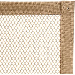 Roving Cove Stair Banister Guard 10ft x 3ft, Railing Safety Net for Baby Proofing, Child Safety Gate Cover, Balcony Mesh Netting, Almond Brown