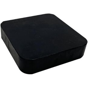 Rubber Bench Block 4"x4"x1",Jeweler's Rubber Bench Block,Stamping Base for Metal Forming Stamping Jewelry Repair (Rubber Bench Block)