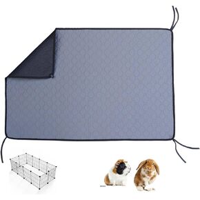 Waterproof Guinea Pig Cage Liners, Reusable Washable Pee Pads for Small Animals, Fast-Absorbing& Anti-Slip Guinea Pig Bedding for Guinea Pigs, Rabbits - 23"x47"
