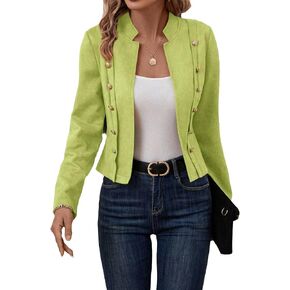 Womens Cropped Suede Blazer Jacket 2024 New Spring Fashion Casual Lightweight Petite Fitted Office Outwear Suit…