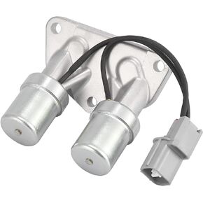 X AUTOHAUX Transmission at Clutch Dual Linear Shift Solenoid Valve 28200-PLX-003 for Honda Civic 2001-2004