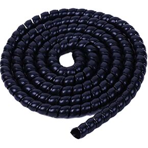 6.5FT 16mm (0.62in) بولي بروبيلين سلك حلزوني أنبوب أنبوب كابل حامي، أزرق