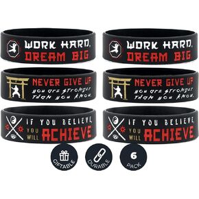 Inkstone Motivational Martial Arts Wristbands Karate MMA Judo Taekwondo Juijitsu Aikido Jewelry Gift Accessories Awards