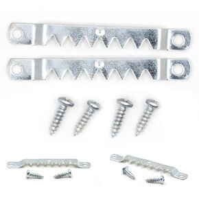 Sawtooth Hangers Large with Screws - 100 Pack - Canvas Hanger - Picture Frame Hanger