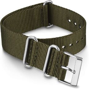 Timex TW7C63000 20mm Brown Double-Layered Leather Slip-Thru Strap