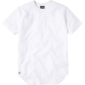 Cuts Clothing Men's AO Crew Neck Elongated Hem Short Sleeve TShirt