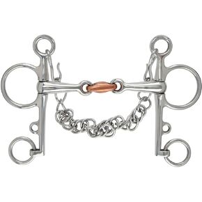 Shires Equestrian Double Jointed Copper Lozenge Pelham