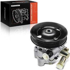 A-Premium Power Steering Pump, with Press-On Pulley, Compatible with Toyota Camry 2002-2006 & Lexus ES300 2002-2003, ES330 2004-2006, 3.0L 3.3L, Replace # 44320-07012, PSP1282