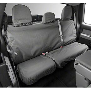Covercraft SeatSaver Second Row Custom Fit Seat Cover for Select Nissan Frontier Models - Waterproof (Grey)