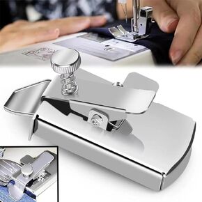 Upgraded Magnetic Seam Guide for Sewing Machine, Universal Sewing Machine Attachments, Magnetic Seam Guide with Clip, Hemmer Guide Sewing Ruler, Sewing Supplies Accessories, Sewing Tools