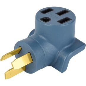 EV Charging Adapter NEMA 10-50P to 14-50R，Tesla Charger Adapter 50 Amp 3 Prong to 4 Prong Dryer Adapter（NOT for RV）