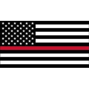 Rogue River Tactical Thin Red Line Firefighter Flag Sticker Support of Fire Fighters Fireman EMT USA