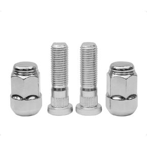M12x1.50 Chrome Wheel Lug Stud Nut Set Compatible with Honda Odyssey Accord Civic CR-V Clarity Element S2000 Acura Legend CL NSX TLX TSX Pilot Prelude Lancer RX-8 (4PCS)
