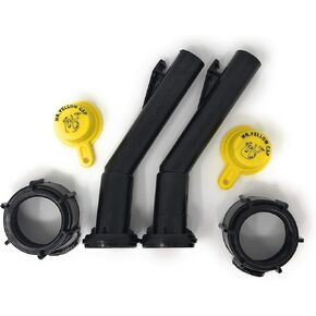 2 - Mr. Yellow Cap Fuel Gas Can Jug Spouts Nozzles, Rings & Caps, replaces Blitz 900302 900092 900094 Old Style - Please Read Description Thoroughly Before Ordering! Thank You