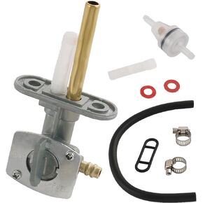 Fuel Valve Petcock Assembly 8mm 5LP-24500-01-00 Replacement For Yamaha Raptor 660 660R YFM660 YFM660R 2001 2002 2003 2004 2005 5LP245000100 Fuel Gas Tank Switch Valve Petcock