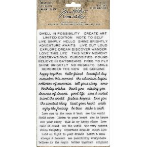 Advantus Idea-Ology Remnant Rub-Ons Tiny Text, Multicolor