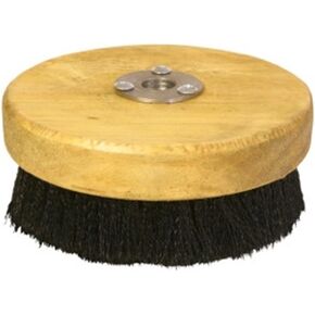 HI-TECH Carpet and Upholstery Shampoo 5" Wood Block Brush for Rotary Buffers - Polishers