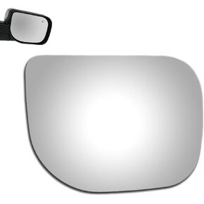 WLLW Mirror Glass for 2004-2008 NISSAN TITAN 2005-2009 NISSAN ARMADA 2004 NISSAN PATHFINDER ARMADA Driver Side Only Left Flat Replacement Glass with Adhesive
