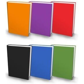 The Original Book Sox: غلاف كتاب من القماش الكبير القابل للتمدد - 6 عبوات مطبوعة صلبة