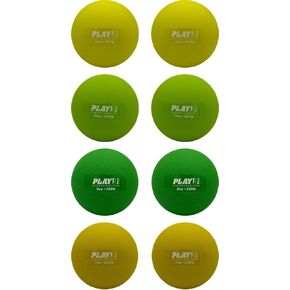 SHOP PLAY 9 Baseball Plyo Hitting Weighted Balls (8 Pack) Plyo Balls for Hitting & Batting with Carry Bag